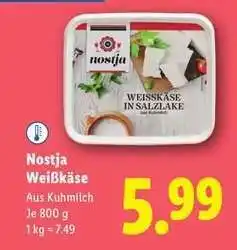 Lidl Nostja Weißkäse Angebot