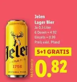 Lidl Jelen Lager Bier Angebot