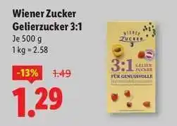 Lidl Wiener Zucker Gelierzucker 3:1 Angebot