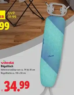 Lidl Vileda Bügeltisch Angebot