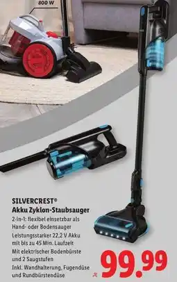 Lidl SILVERCREST Akku Zyklon-Staubsauger Angebot