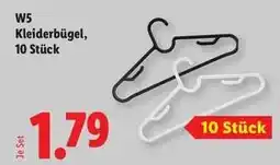 Lidl W5 Kleiderbügel, 10 Stück Angebot