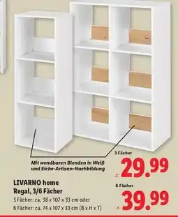 Lidl LIVARNO home Regal, 3/6 Fächer Angebot