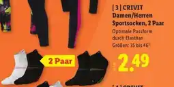 Lidl CRIVIT Damen/Herren Sportsocken, 2 Paar Angebot