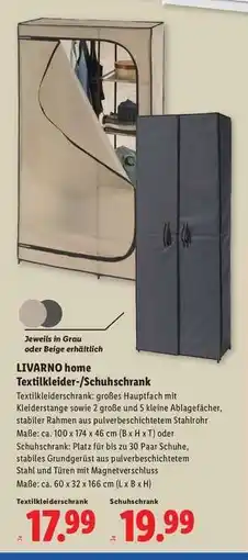Lidl LIVARNO home Textilkleider-/Schuhschrank Angebot