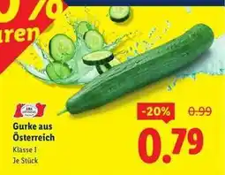 Lidl Gurke aus Österreich Angebot