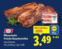 Lidl WIESENTALER Frische Bauchstreifen Angebot