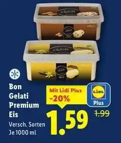 Lidl Bon Gelati Premium Eis Angebot