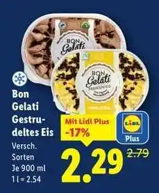Lidl Bon Gelati Gestrudeltes Eis Angebot