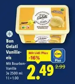 Lidl Bon Gelati Vanille-eis Angebot