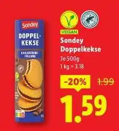 Lidl Sondey Doppelkekse Angebot