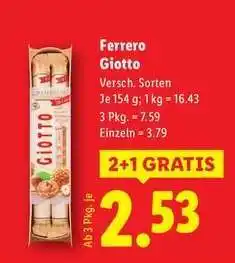 Lidl FERRERO GIOTTO Angebot