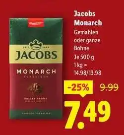 Lidl Jacobs Monarch Angebot