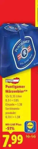 Lidl Puntigamer Marzenbier Angebot