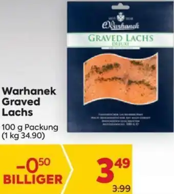 Billa Warhanek Graved Lachs 100g Angebot