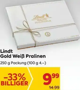 Billa Lindt Gold Weiß Pralinen 250 g Angebot
