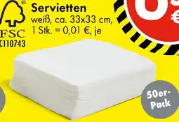 TEDi Servietten Angebot