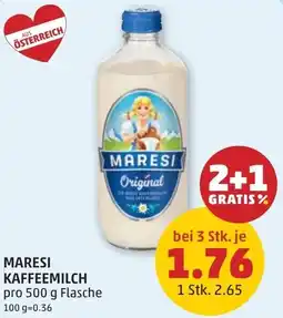 PENNY Maresi Kaffeemilch Original Angebot