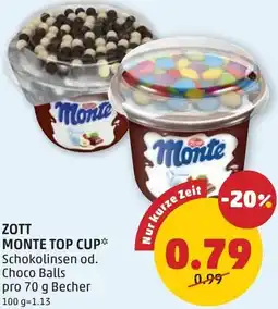 PENNY Zott Monte Dessert Top Cup Angebot