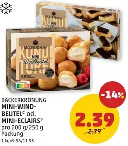 PENNY Bäckerkrönung Mini Windbeutel Angebot