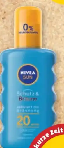 PENNY Nivea Sun Schutz & Bräune Sonnenspray LSF 20 Angebot