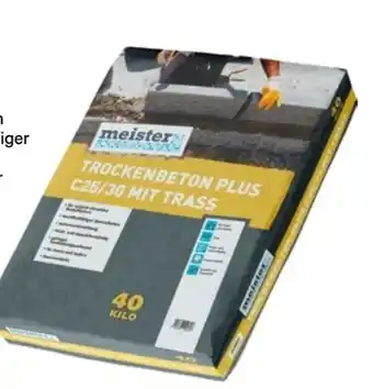 Lagerhaus Meister Trockenbeton Plus C25/30 Angebot