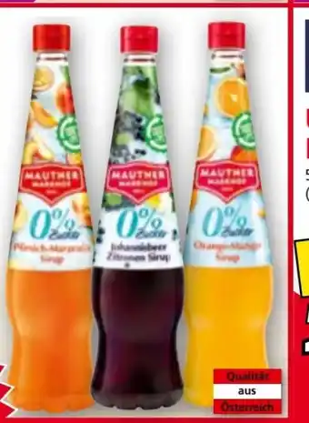 Norma Mautner Markhof Fruchtsirup Angebot