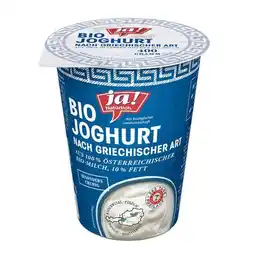 Billa Bio-Joghurt griechischer Art 10% BILLA Angebot