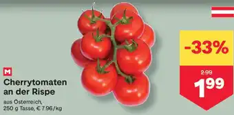MPreis Cherrytomaten an der Rispe Angebot