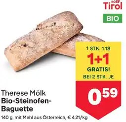 MPreis Therese Mölk Bio-Steinofen- Baguette Angebot