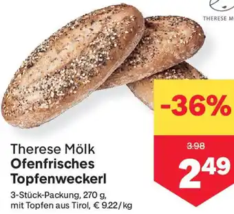 MPreis Therese Mölk Ofenfrisches Topfenweckerl Angebot