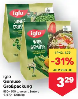 MPreis Iglo Gemüse Großpackung Angebot