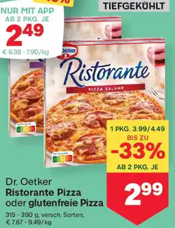 MPreis Dr. Oetker Ristorante Pizza oder glutenfreie Pizza Angebot