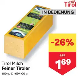 MPreis Tirol Milch Feiner Tiroler Angebot