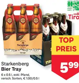 MPreis Starkenberg Bier Tray Angebot