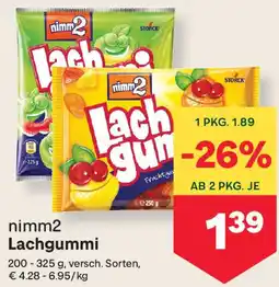 MPreis nimm2 Lachgummi Angebot