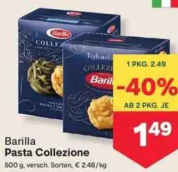 MPreis Barilla Pasta Collezione Angebot