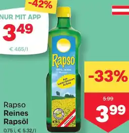 MPreis Rapso Reines Rapsöl Angebot