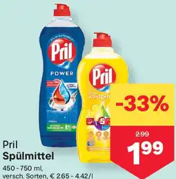 MPreis Pril Spülmittel Angebot