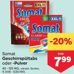 MPreis Somat Geschirrspültabs oder -Pulver Angebot