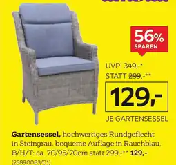 XXXLutz Gartensessel hochwertiges Rundgeflecht Angebot