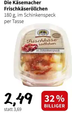 Der Grissemann Die Käsemacher Frischkäseröllchen Angebot