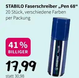 Der Grissemann Stabilo Faserschreiber Pen 68 Angebot
