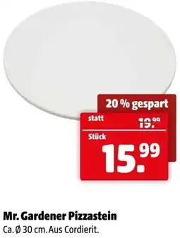 Der Grissemann Mr. Gardener Pizzastein Angebot