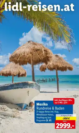 Lidl Reisen Mexiko Rundreise & Baden Angebot