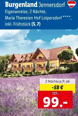 Lidl Reisen Burgenland Jennersdorf Angebot