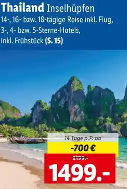 Lidl Reisen Thailand Inselhüpfen Angebot