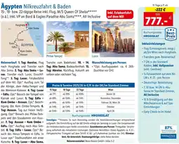 Lidl Reisen Ägypten Nilkreuzfahrt & Baden Angebot