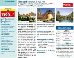 Lidl Reisen Thailand Bangkok & Hua Hin Angebot
