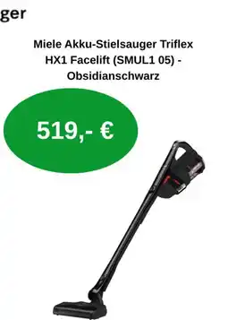 EP Miele Akku-Stielsauger Triflex HX1 Facelift (SMUL1 05) - Obsidianschwarz Angebot